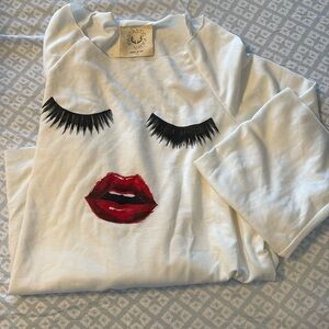 Lashes and Lips sweatshirt